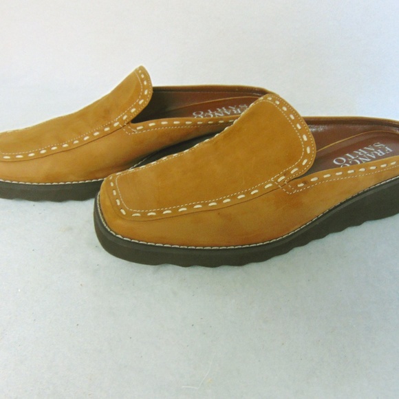 Franco Sarto Shoes - Franco Sarto Suede Slip On Mules Brown Shoes Sz 7